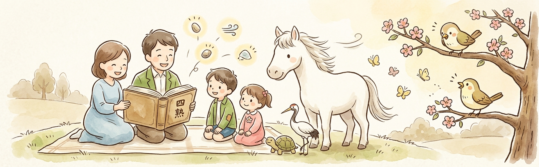 よじじゅくファミリー 〜大人も子どもも楽しい四字熟語〜